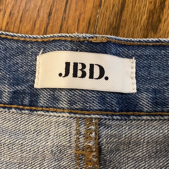 Distressed Denim Skirt-JBD - Picture 2 of 3
